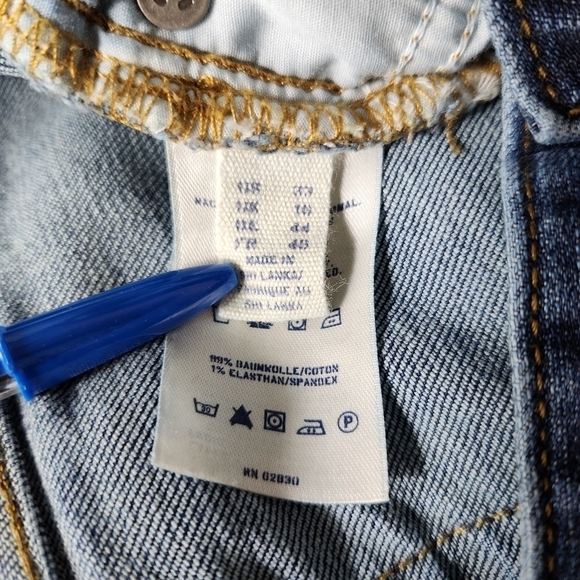 Lands End Womens Low Rise Fit & Flare Dark Wash Jeans-Size 33 - Picture 9 of 12